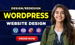 Build wordpress website development, business website or wordpress blog website