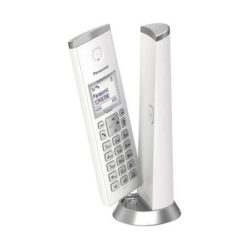 Telefon DECT Panasonic KX-TGK210FXW, Caller ID, max 50 contacte, display LCD 1.5?, alarma, alb